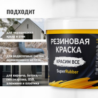 Резиновая краска PROSEPT SuperRubber (белый Ral 9003; 3 кг) 069-3