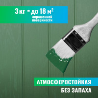 Резиновая краска PROSEPT SuperRubber (зеленый мох Ral 6005; 3 кг) 071-3