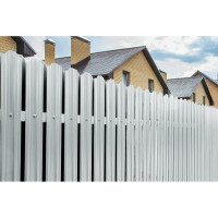 Металлический штакетник Металлика (белый; 10 штук, высота 1 м) 1,0-9003