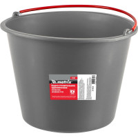 Строительное, ударопрочное, пластмассовое ведро MATRIX 20 л, обрезиненная ручка 81464