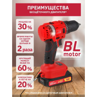 Аккумуляторная дрель-шуруповерт WORTEX BD 2025-1 DLi BD20251DLi1029