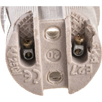 Керамический патрон General Lighting Systems Е27 подвесной белый GLH-E27-CER-H-W 474007