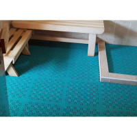 Модульное напольное покрытие ПластФактор SENSOR Canal 375-375 Ral 7035, 10 шт. 4627080342200