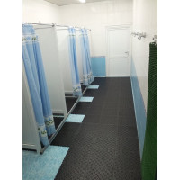 Модульное напольное покрытие ПластФактор SENSOR Canal 375-375 Ral 9005, 10 шт. 4627080342248