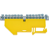 Шина ЭРА PE NO-222-94-1 Земля на на DIN-изол ШНИ-6x9-14 никелированная Д-Желтый, Б0044143