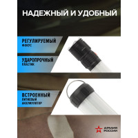 Светодиодный ручной аккумуляторный фонарь ЭРА АРМИЯ РОССИИ MA-703 Тайфун 10Вт 6 режимов Li аккумулятор магнит крючок Б0052320