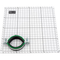 Комплект MAYER Хомут сантехнический со шпилькой 8х80 и дюбелем д/труб 1 1/2" (48-53мм) гайка М8 14 0112 1/ 14 0112 18