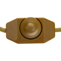 Провод с евроштекером и диммируемым выключателем duwi золото, 2м H 03 VV-F 2x0,75 мм 2,5А 28577 9