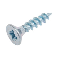 Универсальный саморез КВАДРА 3.5x16 белый, потайная голова, цинк, кор. 1000 шт. 353016501000