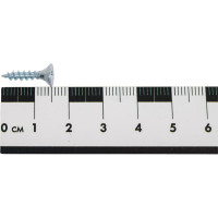 Универсальный саморез КВАДРА 3.5x16 белый, потайная голова, цинк, кор. 1000 шт. 353016501000