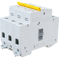 Автоматический выключатель IEK ВА47-60M 3Р 50А 6кА D MVA31-3-050-D