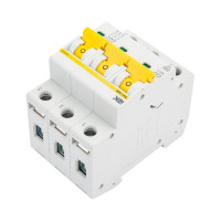 Автоматический выключатель IEK ВА47-60M 3Р 20А 6кА С MVA31-3-020-C