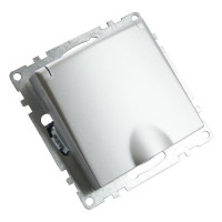 1-местная розетка STEKKER с заземлением с крышкой (механизм), GLS16-7112-03, 250В, 16А с защитной шторкой, 39580