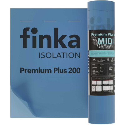 Пароизоляция Finka Premium Plus 200 MIDI 75 кв. м, полурукав ПВД 800 мм, 200 мкм, ширина 1.6 м FP75