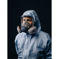 Защитная полнолицевая маска с антивандальным хим.стойким покрытием Jeta Safety размер L 6950-L