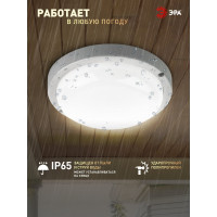 Светильник светодиодный ЖКХ ЭРА SPB-201-0-40K-018 настенно-потолочный IP65 18 Вт 4000 К 1710 Лм 185x185x37 мм Б0054579