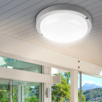 Светильник светодиодный ЖКХ ЭРА SPB-201-0-40K-018 настенно-потолочный IP65 18 Вт 4000 К 1710 Лм 185x185x37 мм Б0054579