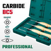 Набор ручных резцов по дереву KRAFTOOL Precision-3 3 шт 18369