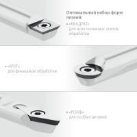 Набор ручных резцов по дереву KRAFTOOL Precision-3 3 шт 18369