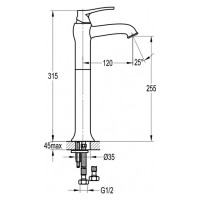 Смеситель для раковины Swedbe Terracotta 2549, EAN 7350078202954