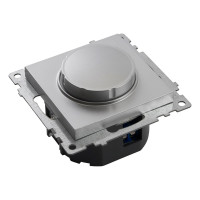 Диммирующий выключатель STEKKER TRIAC (механизм), GLS10-7106-03, 250V, 500W, серия Катрин, серебро 39587