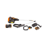 Щетка для чистки дорожек WORX 20В, 4Ач х1 ЗУ коробка WG441E