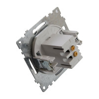 2-местная USB розетка STEKKER (механизм), GLS10-7115-03, 250B, 2,4А, серия Катрин, серебро 39588