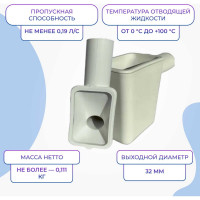 Сифон для кондиционера, капельная воронка ТП-21 Татполимер 44245