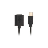 Кабель Type-C - USB LUAZON OTG, 1 А, 0.14 м, чёрный 2985073