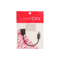 Кабель Type-C - USB LUAZON OTG, 1 А, 0.14 м, чёрный 2985073
