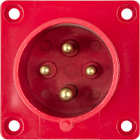 Вилка TDM ELECTRIC 614 скрытая 3Р+РЕ 16А 380В IP44 SQ0607-0002