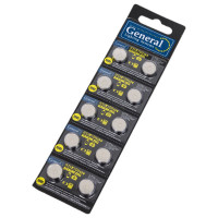 Батарейка General Lighting Systems GBAT-LR43 (AG12) кнопочная щелочная 800581