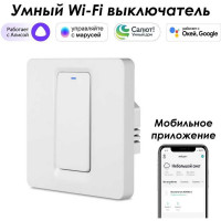 Умный однокнопочный выключатель Roximo SWBTN01-1