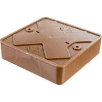 Распаечная коробка IEK КМ для о/п 100x100x29мм дуб UKO10-100-100-029-K24-E