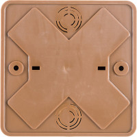 Распаечная коробка IEK КМ для о/п 100x100x29мм дуб UKO10-100-100-029-K24-E