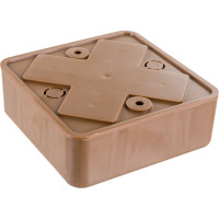 Распаечная коробка IEK КМ для о/п 75x75x28мм дуб UKO10-075-075-028-K24-E