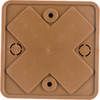 Распаечная коробка IEK КМ для о/п 75x75x28мм дуб UKO10-075-075-028-K24-E