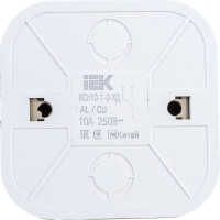 Выключатель IEK ВСп10-1-0-ХД 1-кл. проход. о/у 10А GLORY дуб EVH12-K24-10