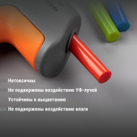 Стержни для клеевого пистолета универсальные цветные, 11 мм x 100 мм, набор 6 штук, TDM ELECTRIC «Алмаз» SQ1024-0518
