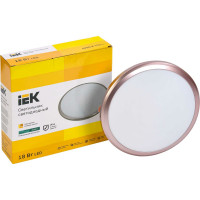 Светильник IEK LED ДПБ 3203 18Вт, IP54, 4000K, круг, розовое золото LDPB0-3203-18-4000-K01