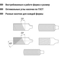Набор надфилей (напильников) TDM ELECTRIC 10 штук, диаметр 4 мм, длина 160 мм, пластиковая рукоятка, серия Рубин SQ1026-0304