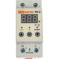 Реле напряжения TDM РН 2 63А-220В LED-дисплей SQ1504-0016