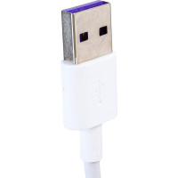 Кабель для зарядки Nord-Yada Android USB-TYPE C 5А 0,5м белый (TPE) 908964