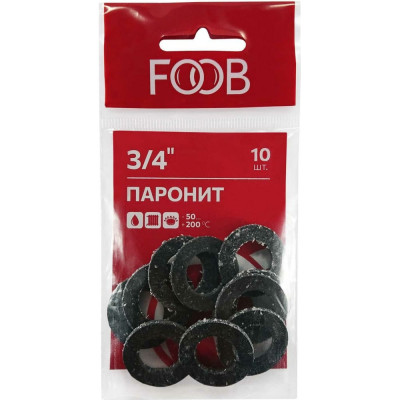 FOOB Набор прокладок из паронита,размер3/4 ,10шт,F20.41,10 00-00002546