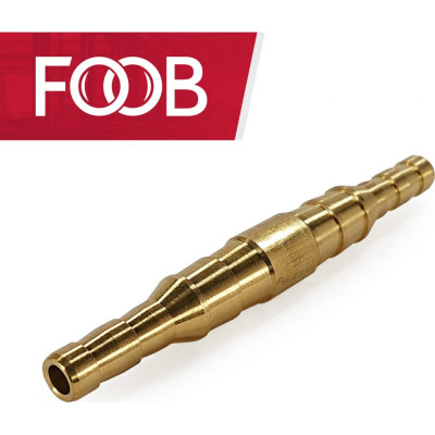 FOOB Штуцер двойник, под шланг 6мм / 9мм F10.24.1 00-00003673