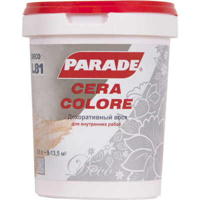 PARADE Декоративный воск DECO Cera Colore L81 Бесцветный 0,9л 90003187683