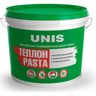 UNIS Шпатлевка полимерная Pasta Юнис-Теплон готовая 15кг 11606721 4607005184894