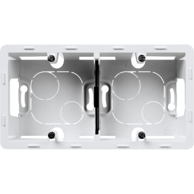 Legrand Коробка для накладного монтажа 2 поста Legrand Inspiria белый 673990