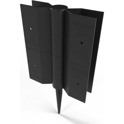 Еврогрядка Стыковочный элемент 150x25 черный EGST150