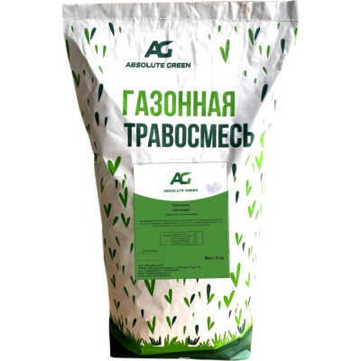 ABSOLUTE GREEN Газонная травосмесь Коттедж 5 кг 00000000372